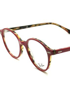 NEW RAY BAN RB 7118 5714 Bordeaux On Havana Green Women Eyeglasses 50mm 19 145